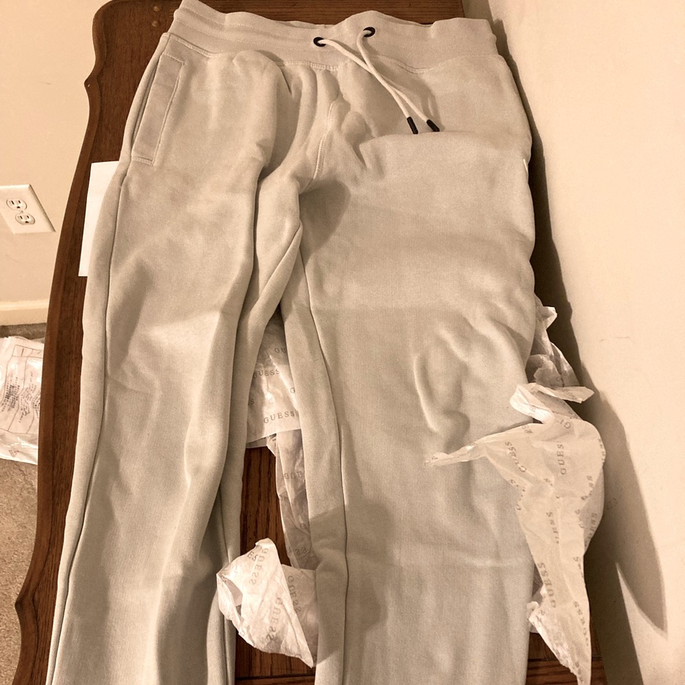 Guess Eco Aldwin Logo Pants Gray
